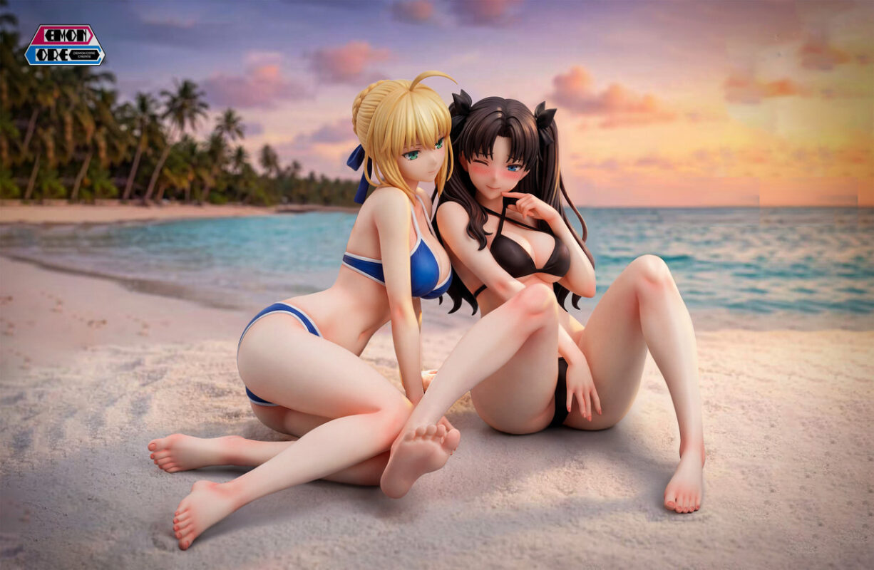 Fatestay night Saber & Rin Tohsaka 16 Scale TOPGK Statue – Demon Core Studio