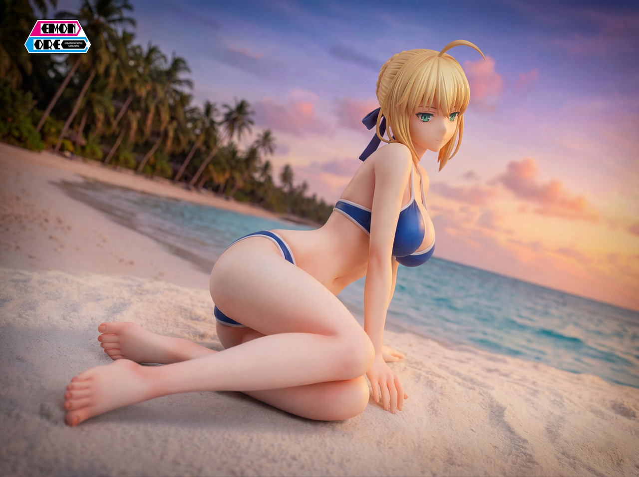Fate/stay night Saber & Rin Tohsaka 1/6 Scale TOPGK Statue – Demon Core Studio - Image 5