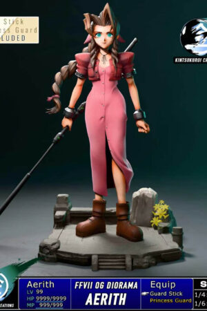 Final Fantasy VII – Aerith Gainsborough 16 & 14 Scale – Kintsukuroi Creations