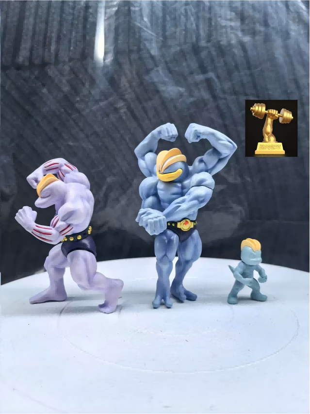 Fire Studio Pokémon Machamp Machoke Machop