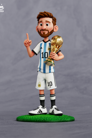 Alternative view of Football star Lionel Messi TOPGK Statue- JoyToon Studio