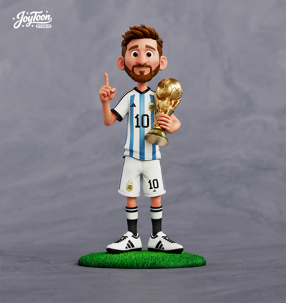 Football star Lionel Messi TOPGK Statue- JoyToon Studio - Image 4