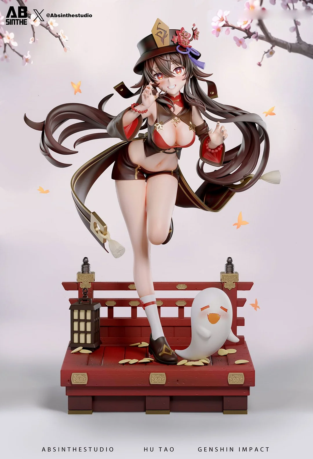 Genshin Impact HuTao 1/6 Scale Resin Statue - ABsinthe Studio - Image 5