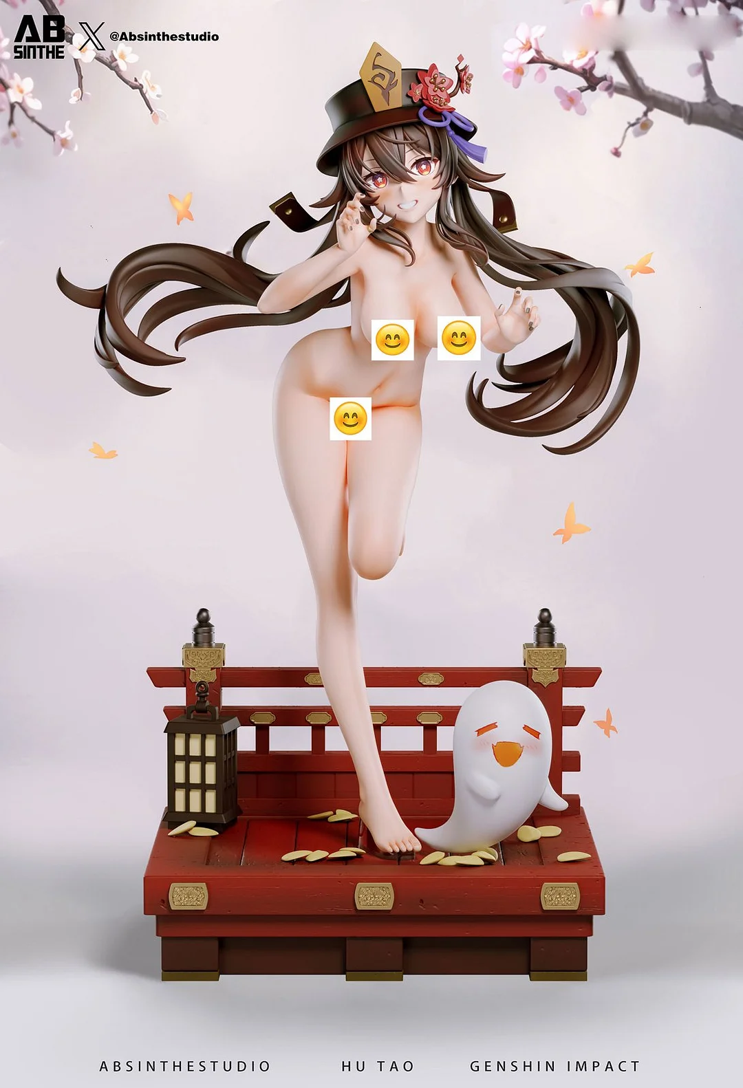 Genshin Impact HuTao 1/6 Scale Resin Statue - ABsinthe Studio - Image 4