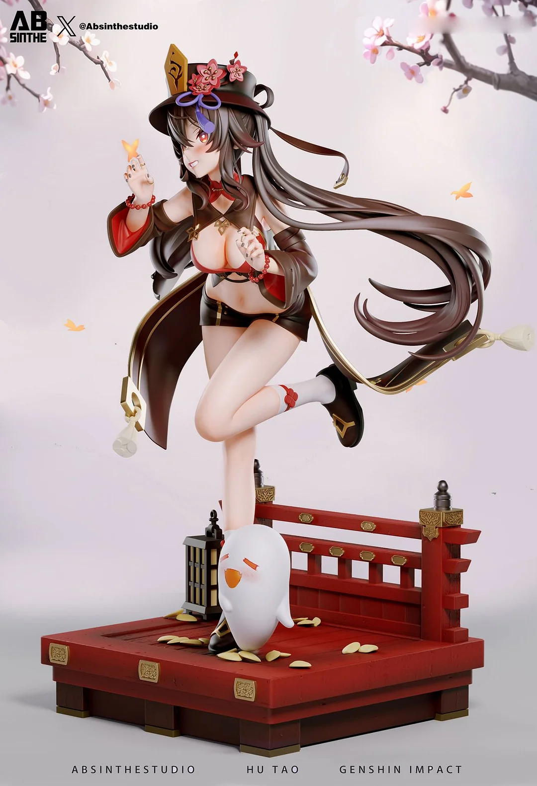 Genshin Impact HuTao 16 Scale Resin Statue - ABsinthe Studio