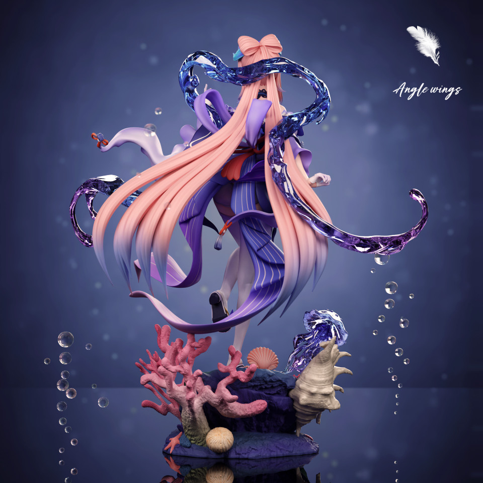 Genshin Impact Sangonomiya Kokomi1/6 Scale TOPGK Statue – Angle Wings Studio - Image 4