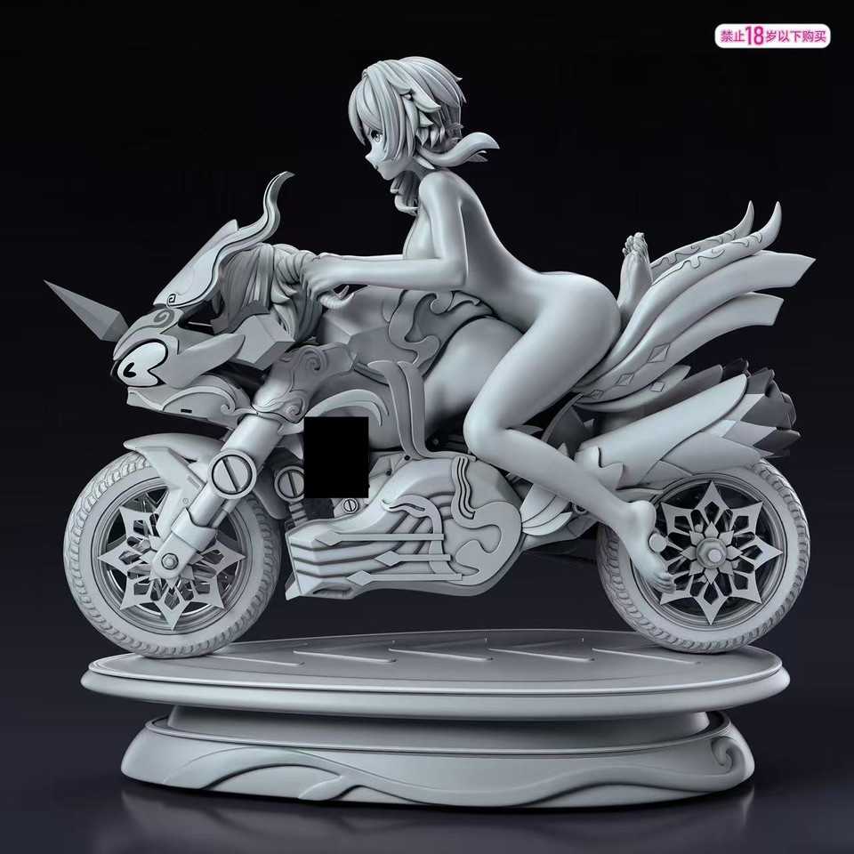 Genshin Impact × Honkai: Star Rail – Ganyu Motorcycle Concept Diorama TOPGK Resin Statue -Fish Head Studio - Image 8