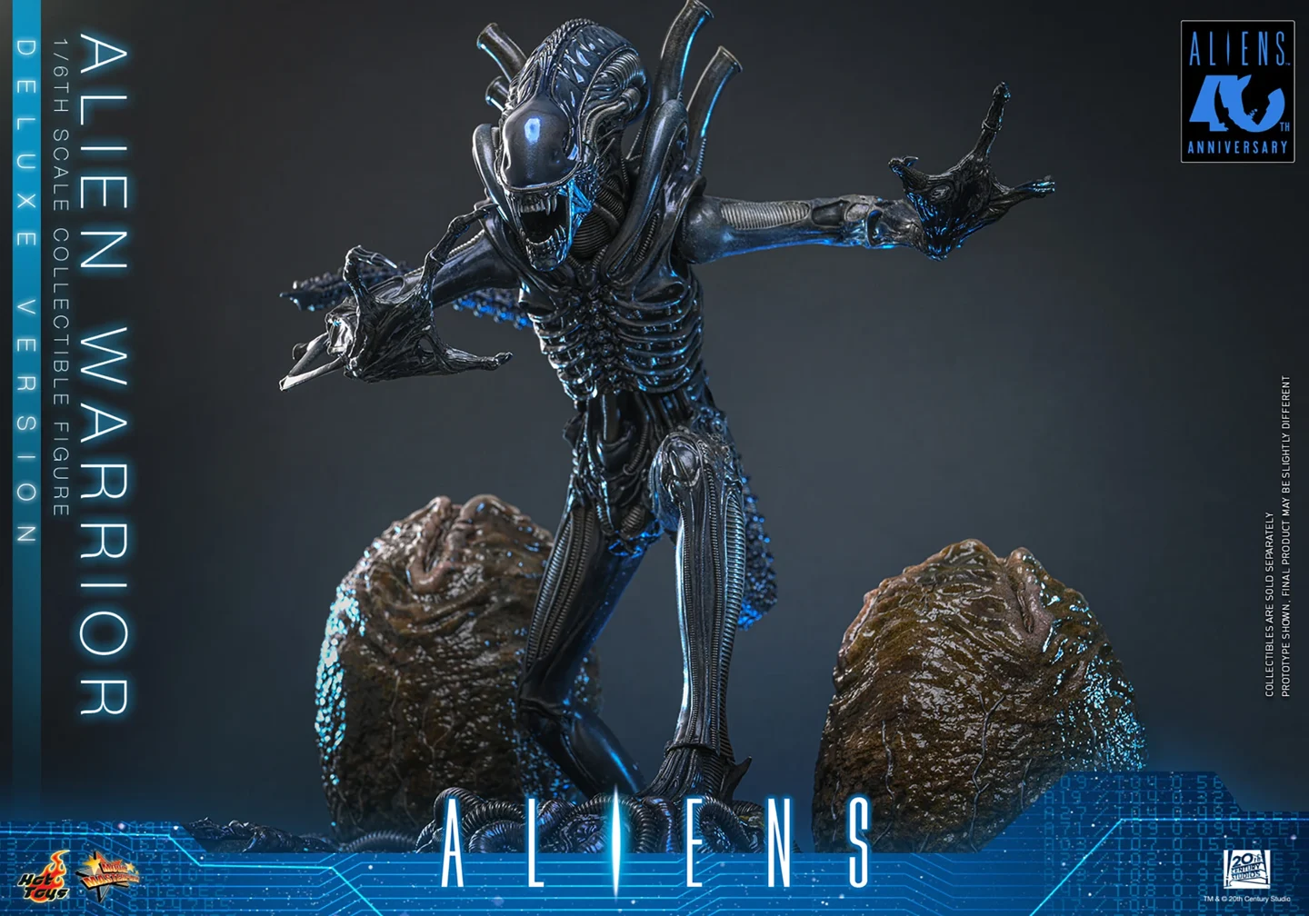 HOT TOYS - Aliens MMS899 Alien Warrior (Deluxe Ver.) 16th Scale Collectible Figure BRAND ALIEN