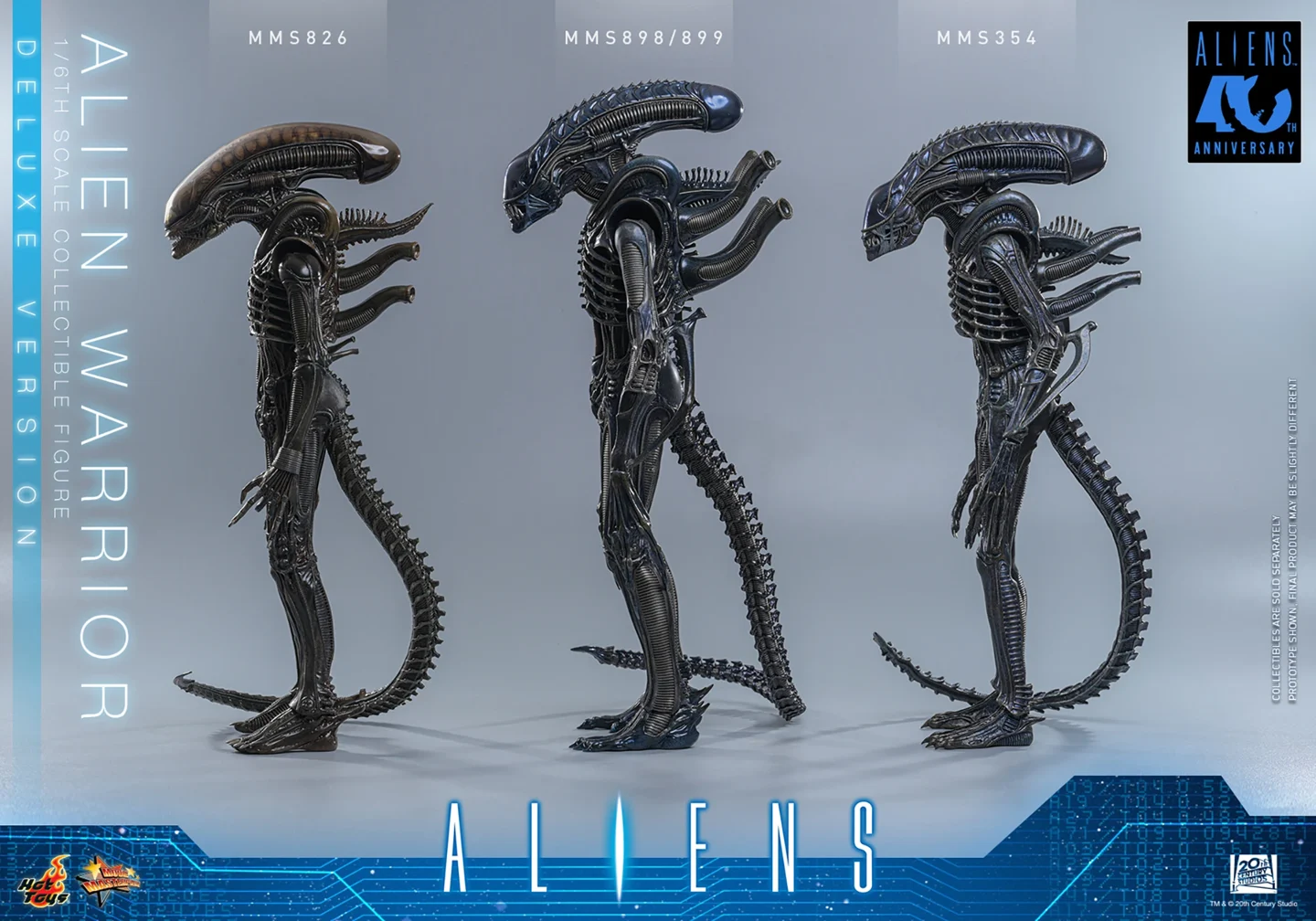 HOT TOYS - Aliens MMS899 Alien Warrior (Deluxe Ver.) 16th Scale Collectible Figure BRAND ALIEN