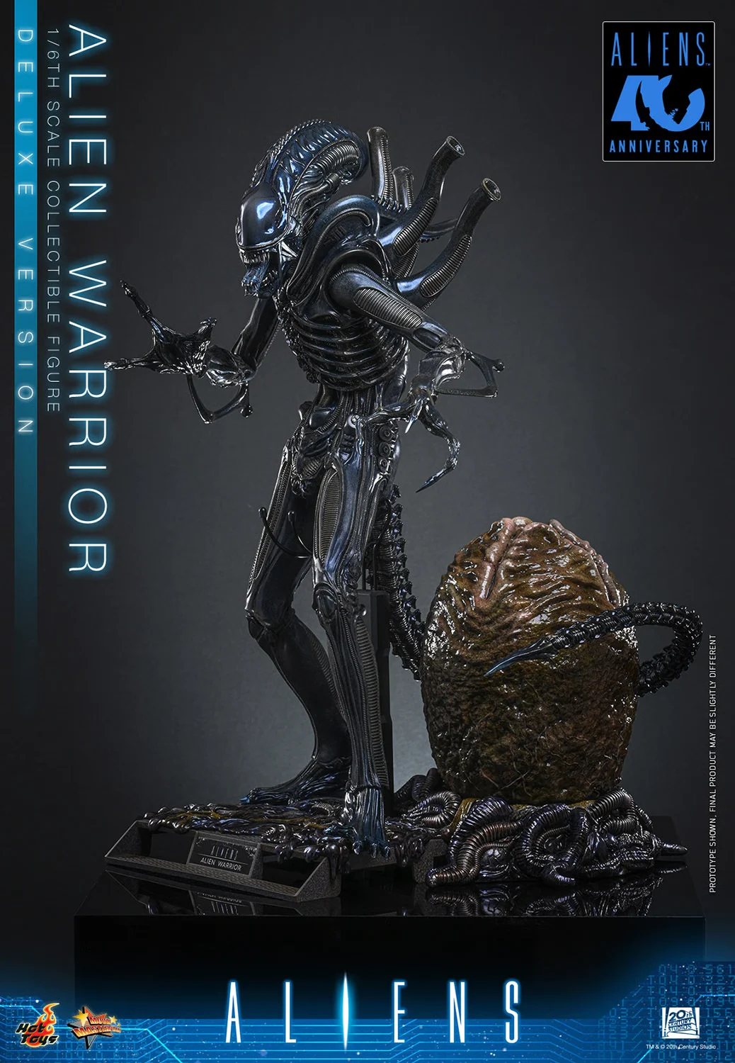 HOT TOYS - Aliens MMS899 Alien Warrior (Deluxe Ver.) 16th Scale Collectible Figure BRAND ALIEN