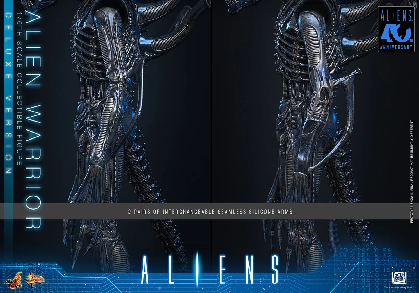 HOT TOYS - Aliens MMS899 Alien Warrior (Deluxe Ver.) 16th Scale Collectible Figure BRAND ALIEN