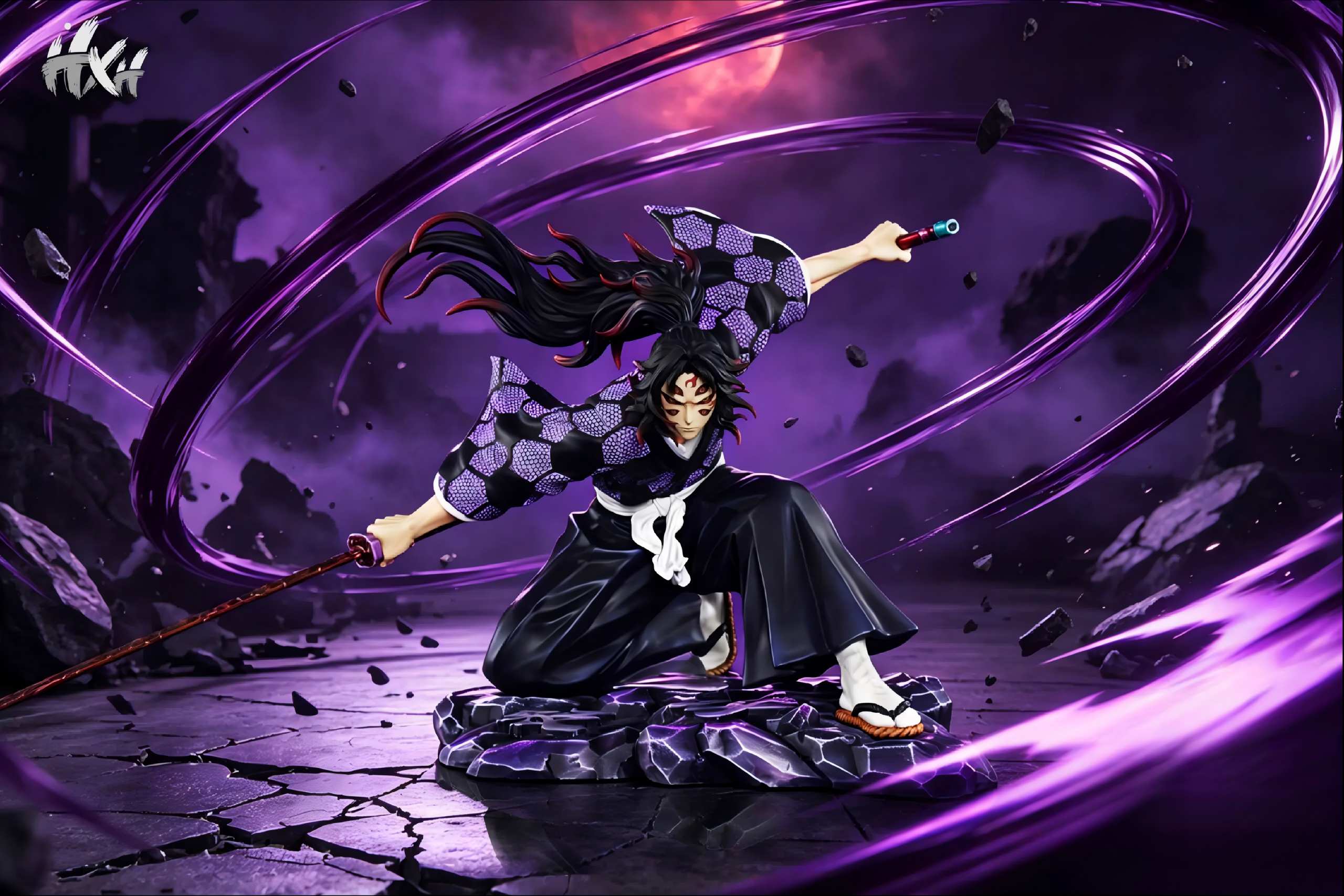 HXH Studio - Yoriichi Tsugikuni X Kokushibo Demon Slayer Statue - Image 2
