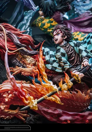 Hertz Studio – Tanjiro & Giyu vs Akaza Demon Slayer Epic Battle Diorama