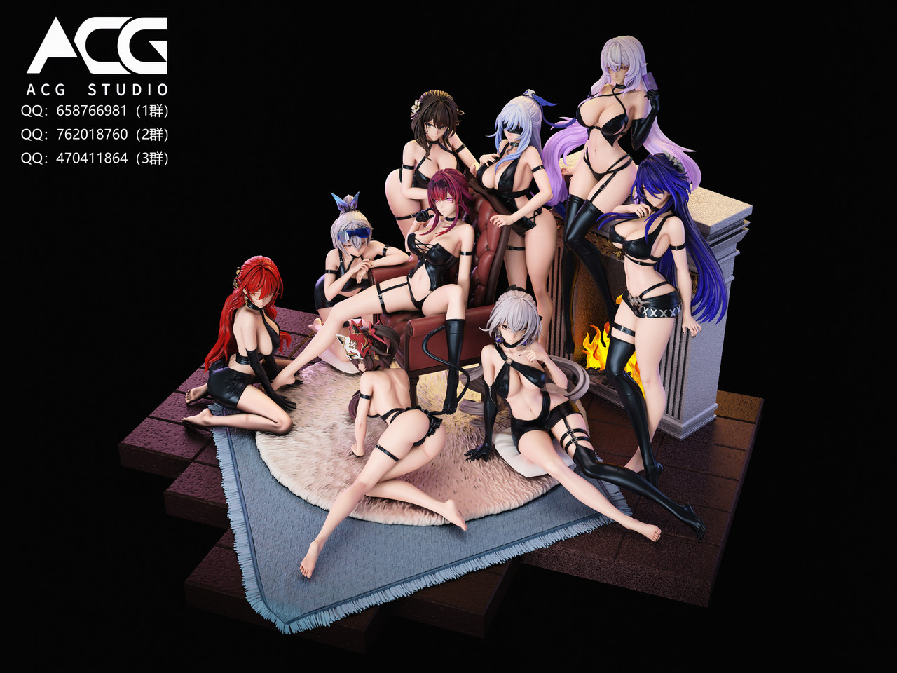 Honkai: Star Rail Nine Girls Diorama Statue 1/6 Scale Resin - ACG Studio - Image 2