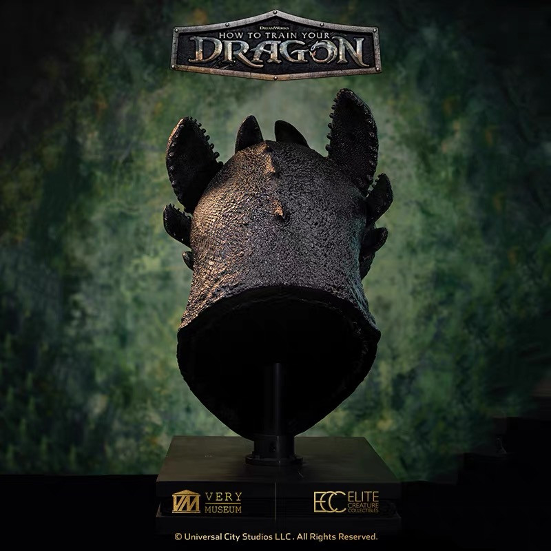 How to Train Your Dragon Toothless 1:1 Life-Size Bust Statue - Elite Creature Collectibles - Image 4