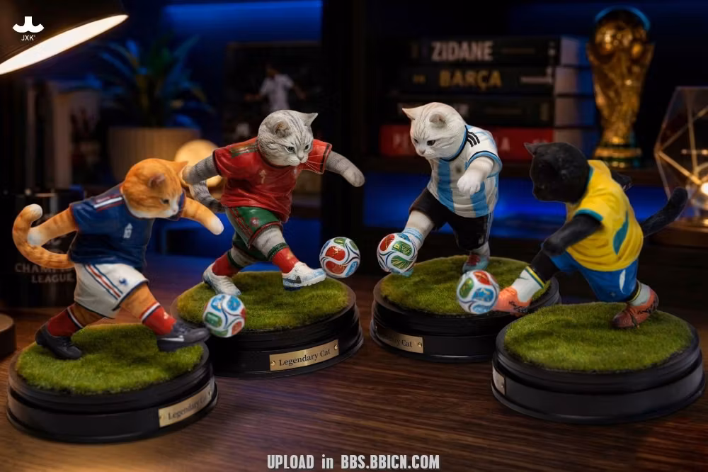 JXK – Legendary Cat World Cup Series Premium Cat Resin Figure (JXK372ABCD)