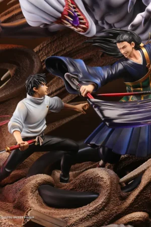 Alternative view of Jujutsu Kaisen  Yuta Okkotsu & Rika Orimoto vs Suguru Geto 1/6 Scale TOPGK Statue – Manas Studio