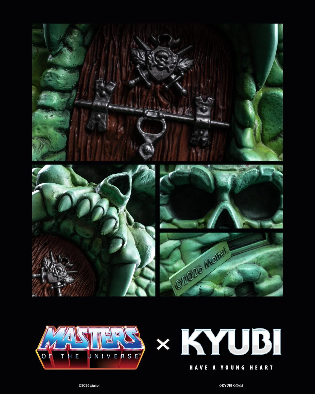 KYUBI Studio - Masters of the Universe Castle Grayskull Collectible Charging Statue (Licensed)