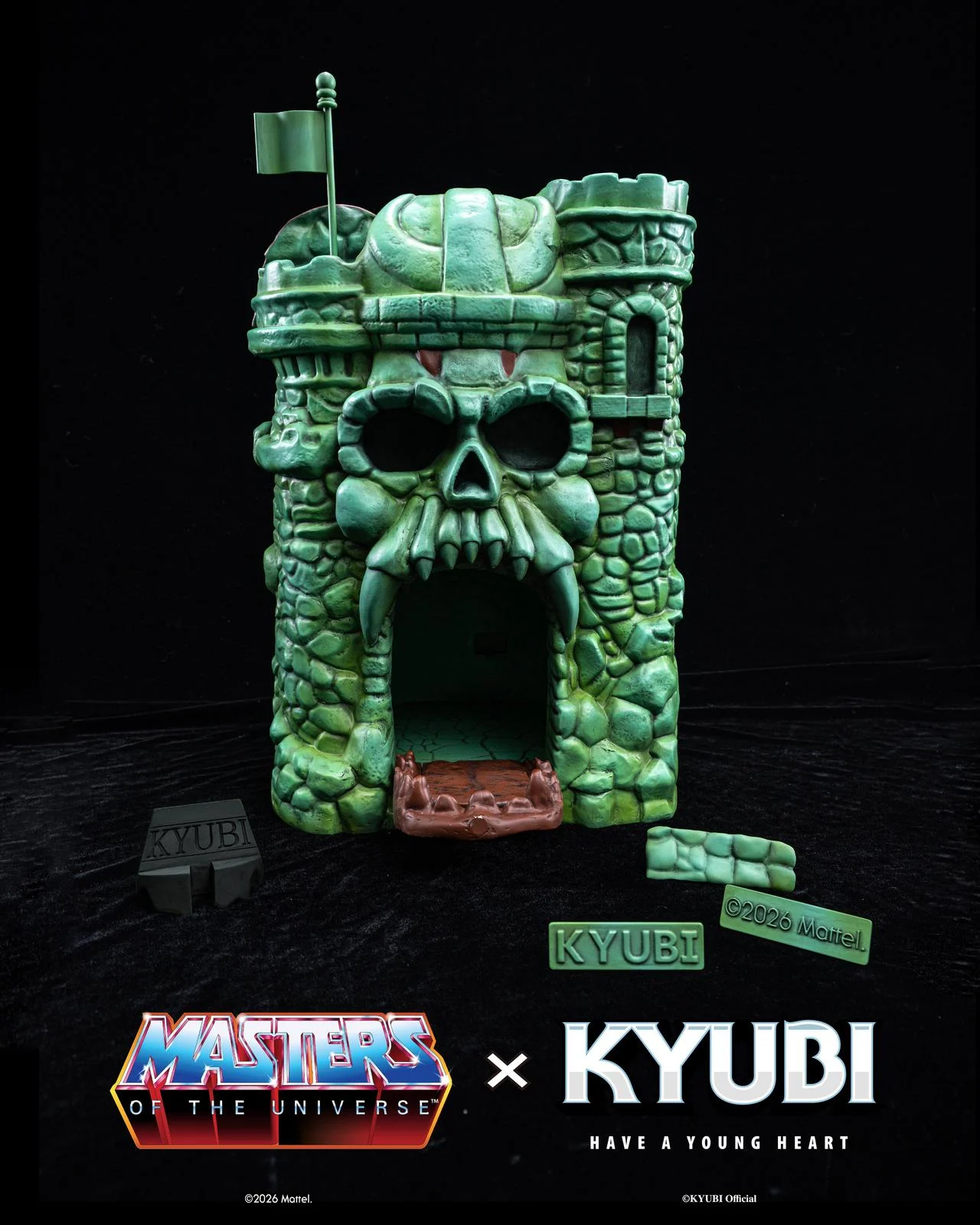 KYUBI Studio - Masters of the Universe Castle Grayskull Collectible Charging Statue (Licensed)