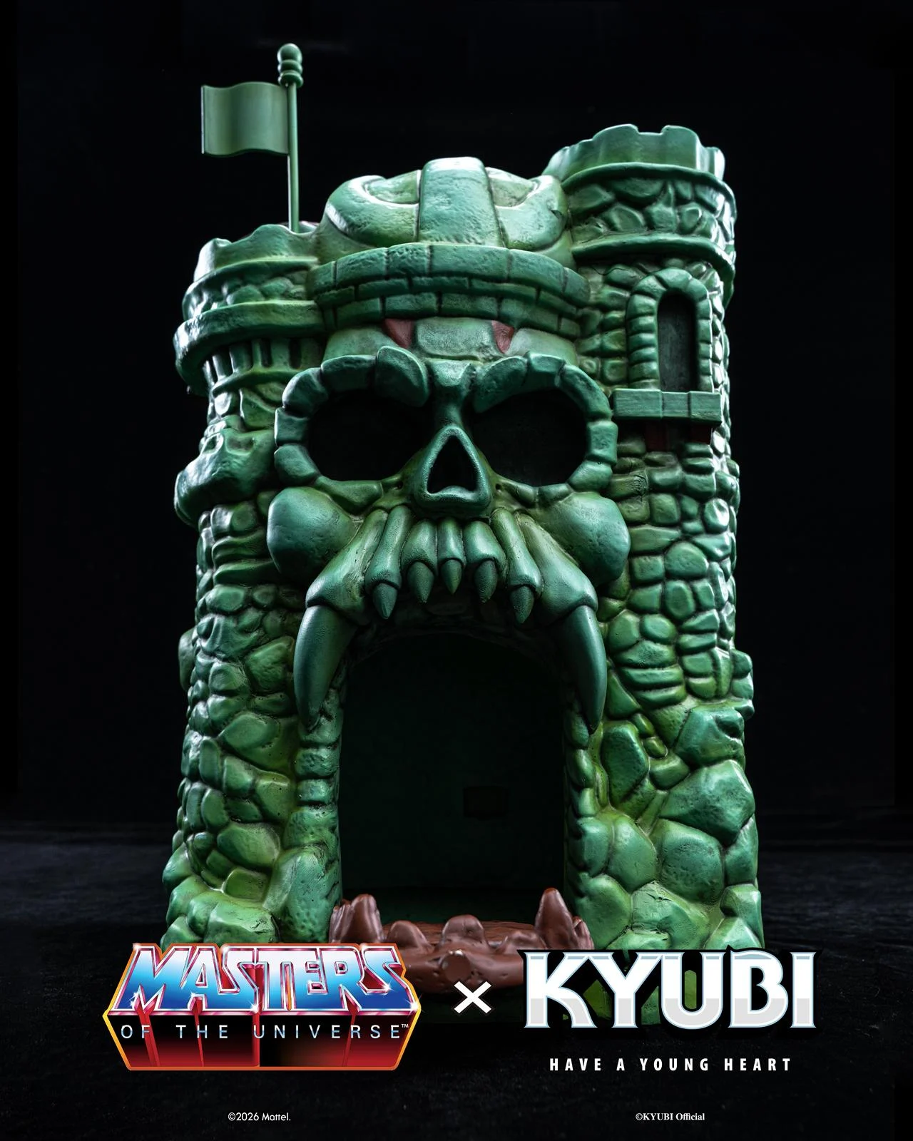 KYUBI Studio - Masters of the Universe Castle Grayskull Collectible Charging Statue (Licensed)