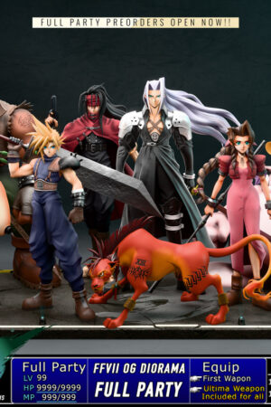 Kintsukuroi Creations Final Fantasy VII OG Full Party Diorama