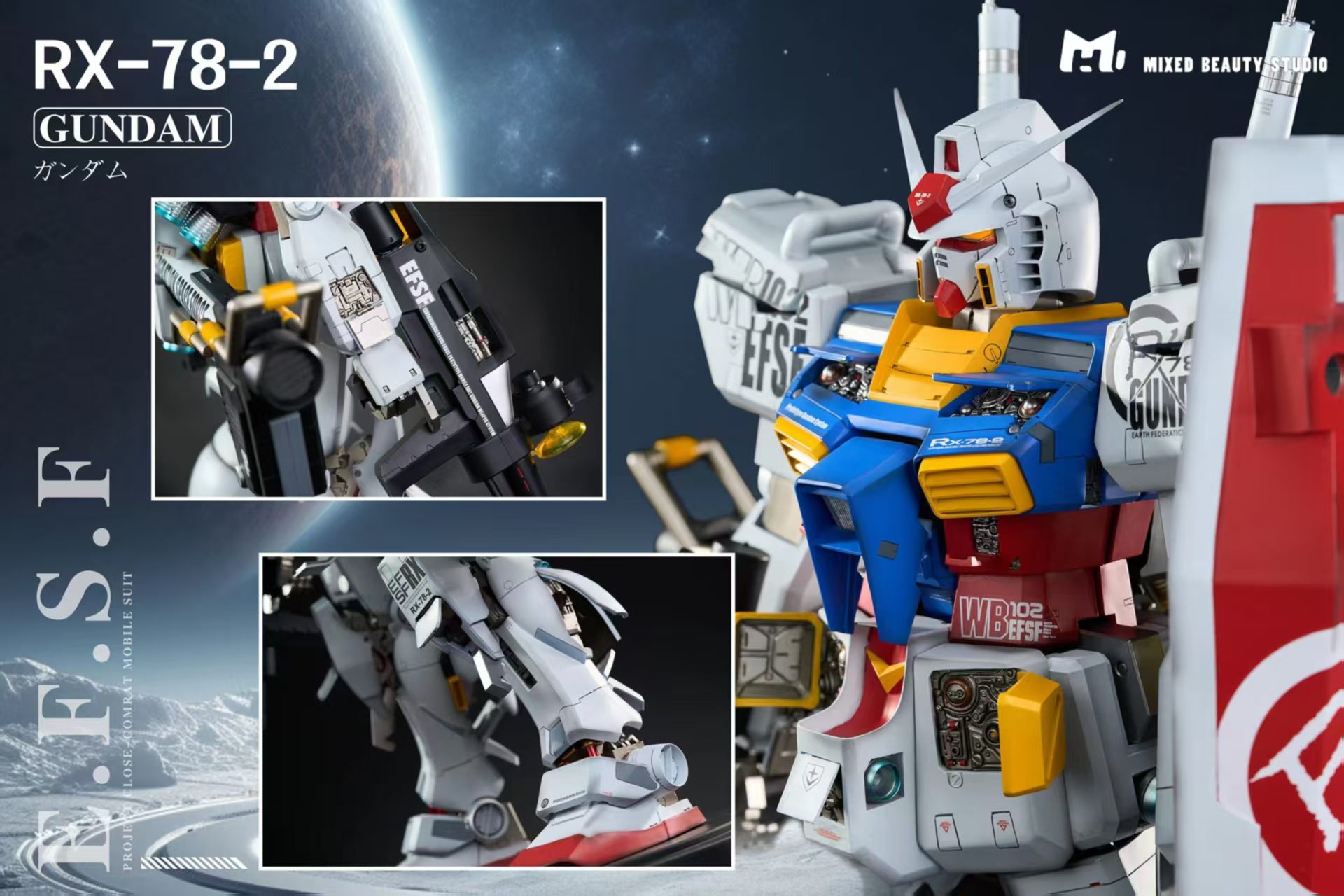 MIXED BEAUTY STUDIO Gundam Series White Devil RX-78 - 2