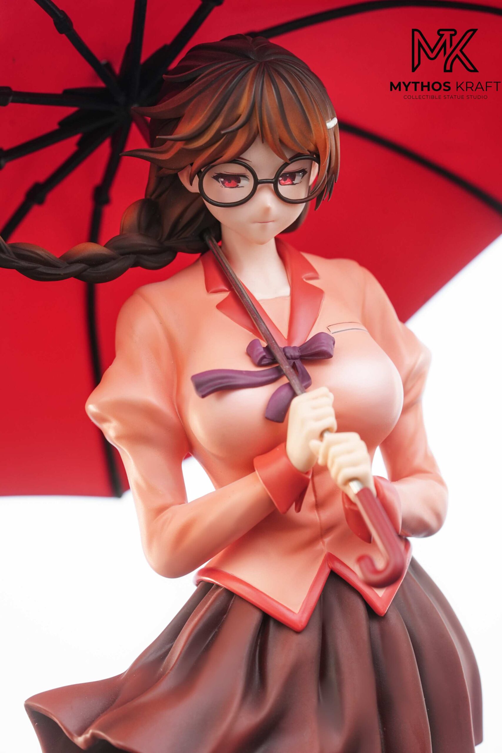 Monogatari Series Tsubasa Hanekawa 1/6 Scale TOPGK Statue -Mythos Kraft Studio - Image 4