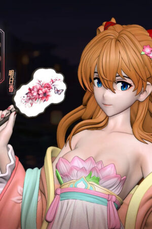 Alternative view of Neon Genesis Evangelion Rei Ayanami & Asuka Langley  Series 1/6 Scale Resin Statue – Fengye Studio