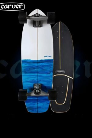 Carver x Resin Coastline 31" Surfskate – Artist Collaboration Land Surf Skateboard