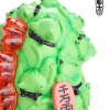 OFFART - Hundred Cats Red Lotus Mini Maneki-neko Head Sculpt Midsummer Emerald Red Edition (Licensed)