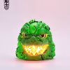 OFFART - Hundred Cats Red Lotus Mini Maneki-neko Head Sculpt Midsummer Emerald Red Edition (Licensed)