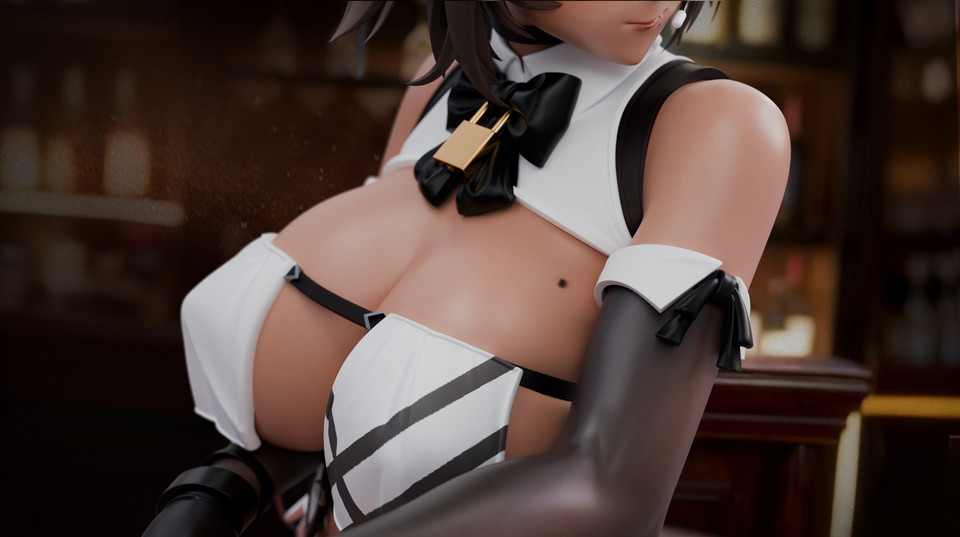 Original Bunny Girl BYA 1/6 Scale TOPGK Figure-QBYGZ Studio - Image 4