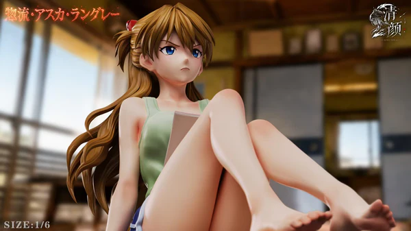 Qian Yan Studio - Neon Genesis Evangelion Asuka Langley 16 Scale Statue