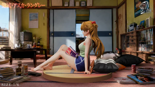 Qian Yan Studio - Neon Genesis Evangelion Asuka Langley 16 Scale Statue