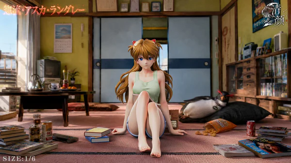 Qian Yan Studio - Neon Genesis Evangelion Asuka Langley 16 Scale Statue