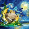 Raven Studio Totoro Under the Starry Sky