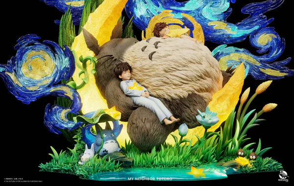 Raven Studio Totoro Under the Starry Sky