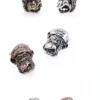 Raven Studio(silver jewelry) - Funny Monkey Pirate Pendant
