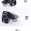 Raven Studio(silver jewelry) Original High Voltage Hazard Symbol Ring