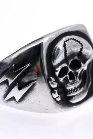 Raven Studio(silver jewelry) Original High Voltage Hazard Symbol Ring