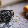 Raven Studio(silver jewelry) Original High Voltage Hazard Symbol Ring