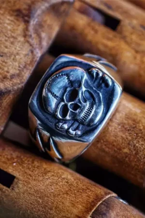 Raven Studio(silver jewelry) Original High Voltage Hazard Symbol Ring