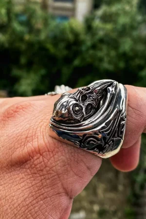 Raven Studio(silver jewelry) - Original 10th Anniversary Limited Edition “Decade” Raven Skull Ring