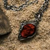 Raven Studio(silver jewelry) - Original “Apostle” Grim Reaper Antler Skull Pendant