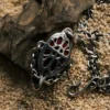 Raven Studio(silver jewelry) - Original “Apostle” Grim Reaper Antler Skull Pendant