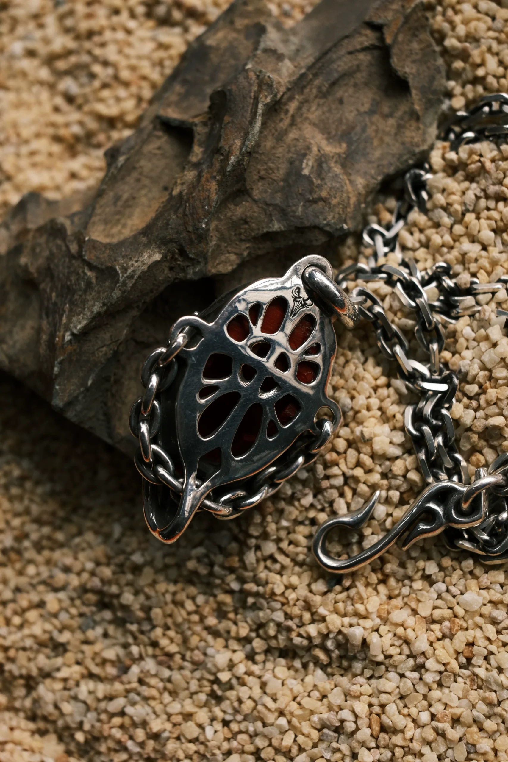 Raven Studio(silver jewelry) - Original “Apostle” Grim Reaper Antler Skull Pendant