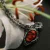 Raven Studio(silver jewelry) - Original “Apostle” Grim Reaper Antler Skull Pendant