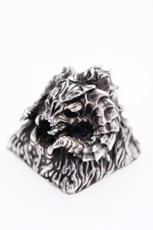 Raven Studio(silver jewelry) - Original Dark Fantasy Mechanical Keyboard Keycap – Handmade Sterling Silver Artisan Keycap