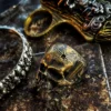 Raven Studio(silver jewelry) - Original “Duel” Double Gun Skull Ring