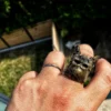Raven Studio(silver jewelry) - Original “Duel” Double Gun Skull Ring